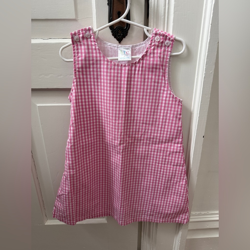 Pink Gingham Kids Dress